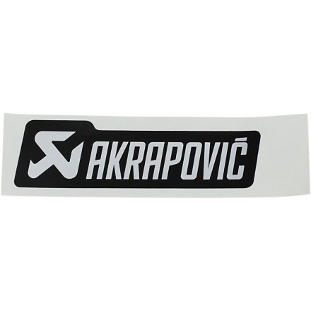 Akrapovic Sticker Mono Al Blk P-Hst4Almono