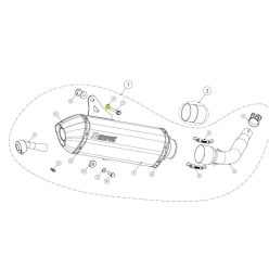AKRA WASHER P-DR4 AKRAPOVIC P-DR4