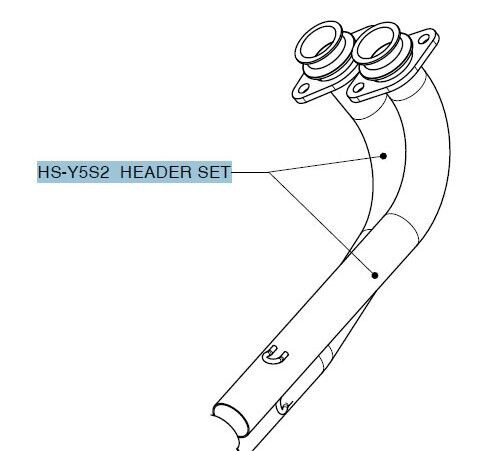 HEADPIPE KIT SS T-MAX AKRAPOVIC HS-Y5S2