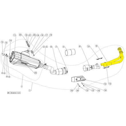 Akrapovic Header Set Ss H-Y5R1