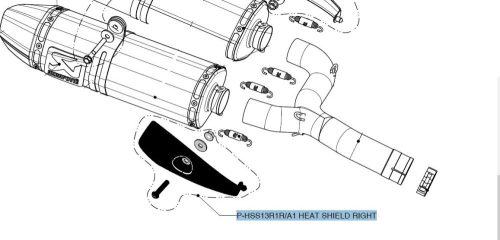 Akrapovic Heat Shield Cf P-Hss13R1R/A1