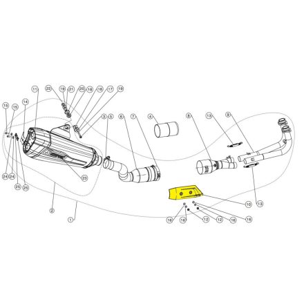 Akrapovic Heat Shield Ss P-Hsya14