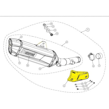 Akrapovic Heat Shield Cf P-Hsy7So2