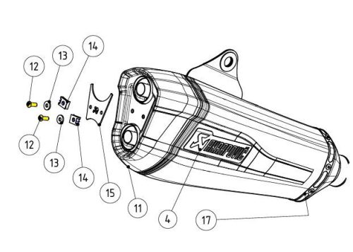 Akrapovic Bolt P-Fb127