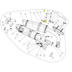 DISTANCE RING AL AKRAPOVIC P-DR71