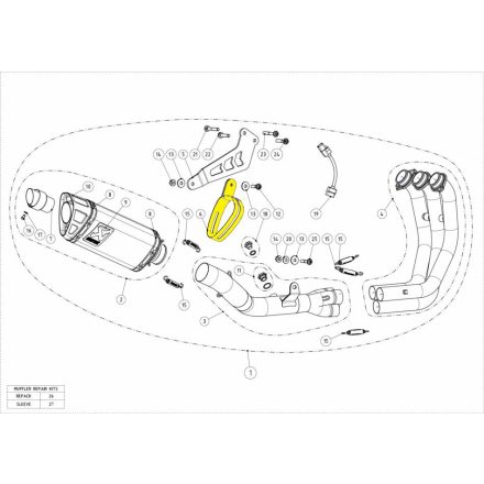 Akrapovic Carbon Clamp P-Mccap15