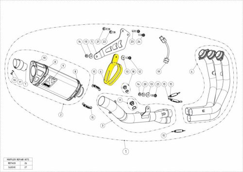 CARBON CLAMP AKRAPOVIC P-MCCAP15