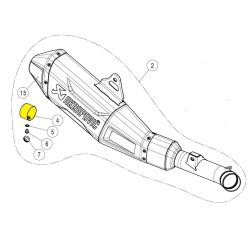NOISE INSERT AKRAPOVIC V-TUV349