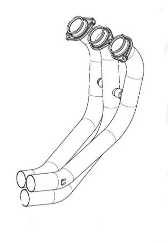 HEADER SS MT-09 AKRAPOVIC H-Y9R3