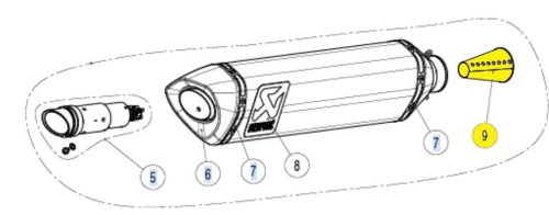 CONICAL INSERT SS AKRAPOVIC P-CP025