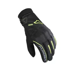 Mănuși moto impermeabile Macna Crew Rtx negru/galben fluo
