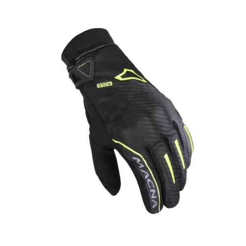 Mănuși moto impermeabile Macna Crew Rtx negru/galben fluo