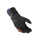 Mănuși de piele sport perforate Macna Thandor negru/alb/roșu