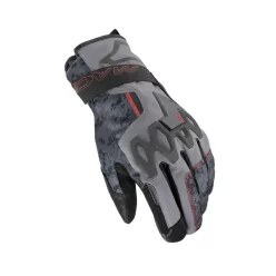   Mănuși moto impermeabile Macna Arcalon Rtx gri/negru camo/roșu