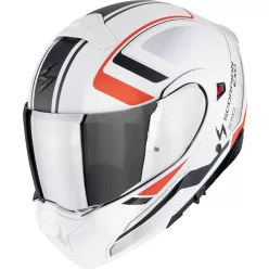 Casca Moto Scorpion EXO 930 EVO Ardens Alb Mat Negru Rosu