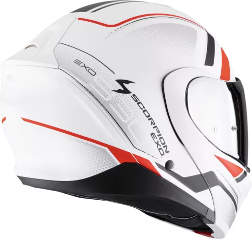 Casca Moto Scorpion EXO 930 EVO Ardens Alb Mat Negru Rosu