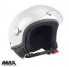 Casca Max Helmets DJ06 LS 7.9 negru/alb lucios - 100% MADE IN ITALY - Alb lucios