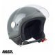 Casca Max Helmets DJ06 LS 7.9 gri lucios/negru - 100% MADE IN ITALY - Gri lucios/negru , L1