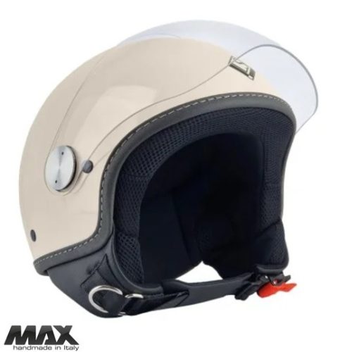 Casca Max Helmets DJ06 LS 7.9 crem lucios - 100% MADE IN ITALY - Crem lucios