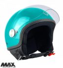 Casca Max Helmets DJ06 LS 7.9 verde Portovenere lucios - 100% MADE IN ITALY - Verde Portovenere lucios