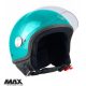 Casca Max Helmets DJ06 LS 7.9 verde Portovenere lucios - 100% MADE IN ITALY - Verde Portovenere lucios