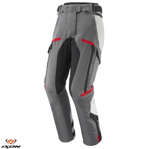 Pantaloni Ixon Midgard LS gri/negru/rosu
