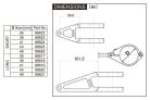 Daytona Headlight Bracket Long 88617