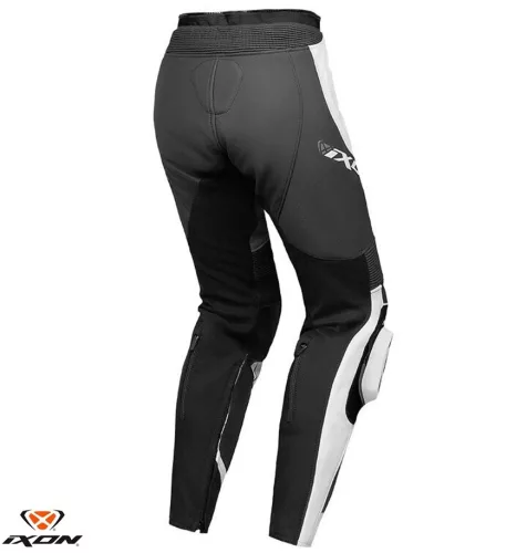 Pantaloni dama piele Racing Ixon vara Vortex 3 LS negru/antracit/alb