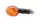 Semnalizator Highsider mini oval cu bec 10 W, filet M10, corp negru, dispersor portocaliu (pereche)