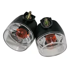   Semnalizator Highsider ATV cu bec, corp negru, dispersor transparent, față și spate (pereche)