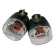 Semnalizator Highsider ATV cu bec, corp negru, dispersor transparent, față și spate (pereche)
