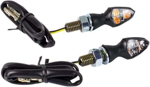 Set mimi Semnal universal LED cu geam fumuriu si tija de cauciuc