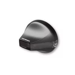   Semnalizator capăt de ghidon Highsider Stealth-X Flight LED, negru, dispersor fumuriu (pereche)
