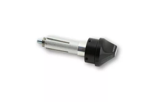 Semnalizator capăt de ghidon Highsider Stealth-X Flight LED, negru, dispersor fumuriu (pereche)