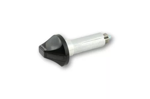 Semnalizator capăt de ghidon Highsider Stealth-X Flight LED, negru, dispersor fumuriu (pereche)