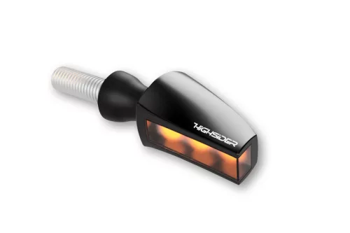 Semnalizator Highsider Stealth-X Flight LED, negru, dispersor fumuriu (pereche)