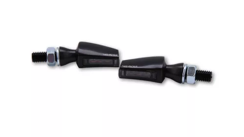 Semnalizator Highsider Stealth-X Flight LED, negru, dispersor fumuriu (pereche)