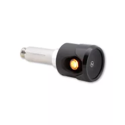   Semnalizator capăt de ghidon Highsider Akron-Flash LED cu lumină de poziție 2 în 1, negru/portocaliu (pereche)