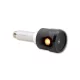 Semnalizator capăt de ghidon Highsider Akron-Flash LED cu lumină de poziție 2 în 1, negru/portocaliu (pereche)