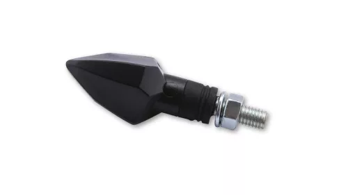 Semnalizator Highsider Rock LED, corp negru, dispersor fumuriu, față și spate (pereche)
