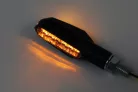 Semnalizator Highsider Multiface LED, corp negru, dispersor fumuriu, față și spate (pereche)