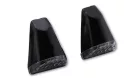 Semnalizator de carenaj Highsider Swift LED, corp negru, dispersor transparent, față și spate (pereche)