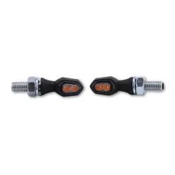   Semnalizator Highsider Crumb LED, corp negru, dispersor fumuriu, față și spate (pereche)