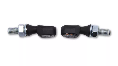 Semnalizator Highsider Crumb LED, corp negru, dispersor fumuriu, față și spate (pereche)