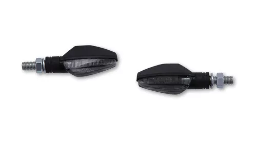 Semnalizator Highsider Toledo LED, corp negru, dispersor fumuriu, față și spate (pereche)