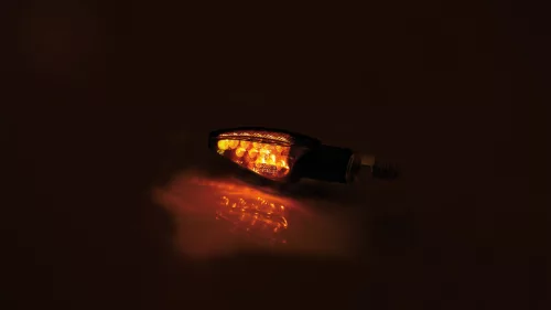 Semnalizator Highsider Toledo LED, corp negru, dispersor fumuriu, față și spate (pereche)