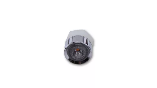 Semnalizator Highsider Mono LED, corp crom, dispersor transparent, față și spate (pereche)