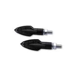   Semnalizator Highsider Vinci LED, corp negru, dispersor fumuriu, față și spate (pereche)