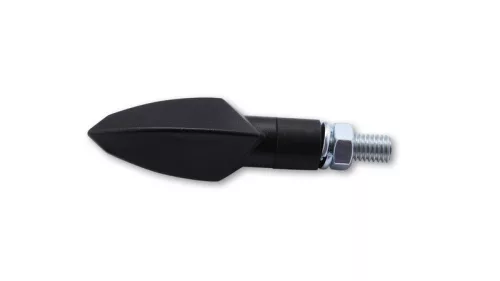 Semnalizator Highsider Vinci LED, corp negru, dispersor fumuriu, față și spate (pereche)
