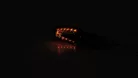 Semnalizator Highsider Vinci LED, corp negru, dispersor fumuriu, față și spate (pereche)